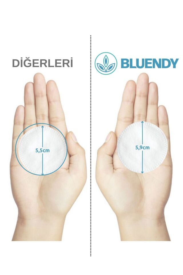 100 Adet Makyaj Temizleme Pedi, Disk Pamuk, Yuvarlak Premium Kalite Yüz Silme Makyaj Çıkarma Pamuğu