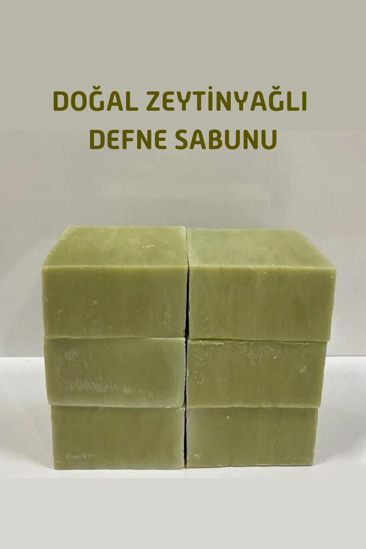 6'lı Doğal Zeytinyağlı Defneli Katı Sabun, El Yüz Yıkama Cilt Bakımı Saf Defne Yaprağı Hakiki Daphne