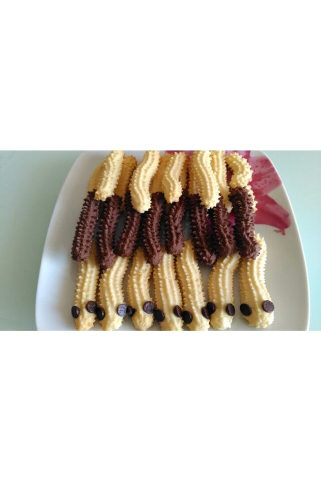 5'li Parti Pasta Seti : Tırtıl Adam Ağaç Kare Yuvarlak Şekilli Kurabiye Kalıbı Seti
