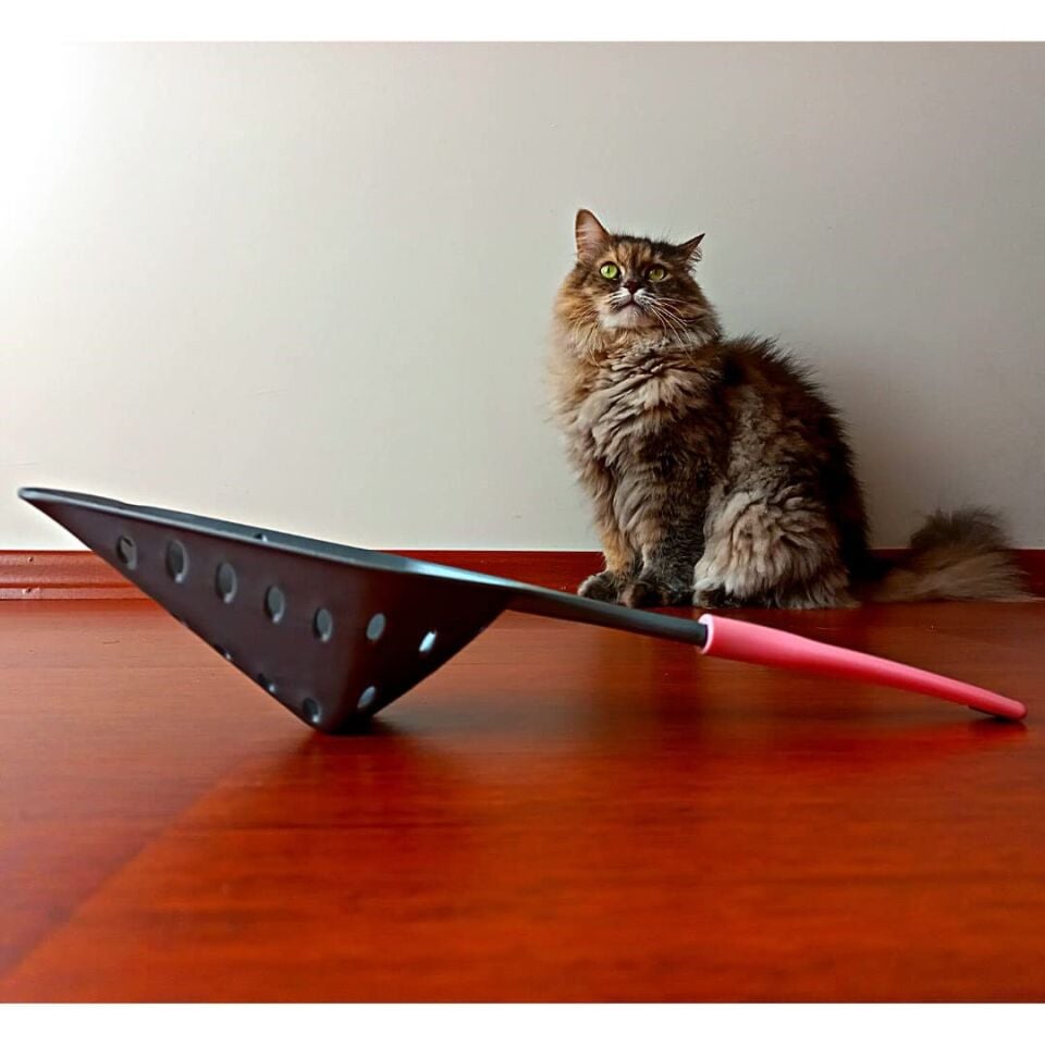 Kedi Kumu Eleme Küreği, Küçük Delikli İnce Taneli Dar Aralıklı Pet Tuvalet Temizleme Eleği Süzgeç