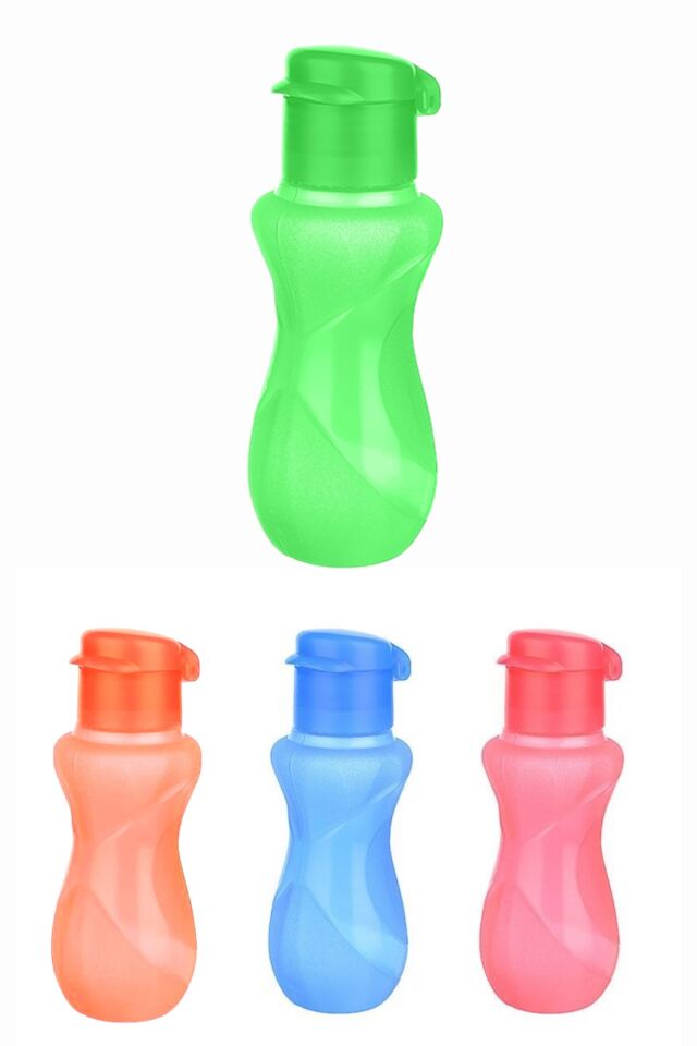 1 Adet 250 ml Küçük Su Şisesi, Renkli Plastik Çocuk Matarası, Okul Öğrenci