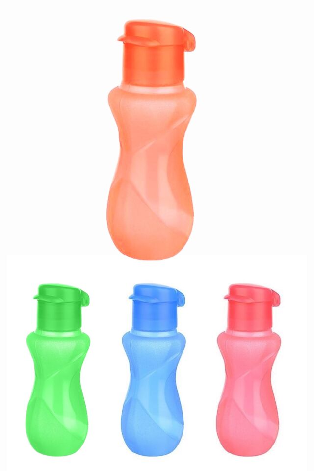 1 Adet 250 ml Küçük Su Şisesi, Renkli Plastik Çocuk Matarası, Okul Öğrenci