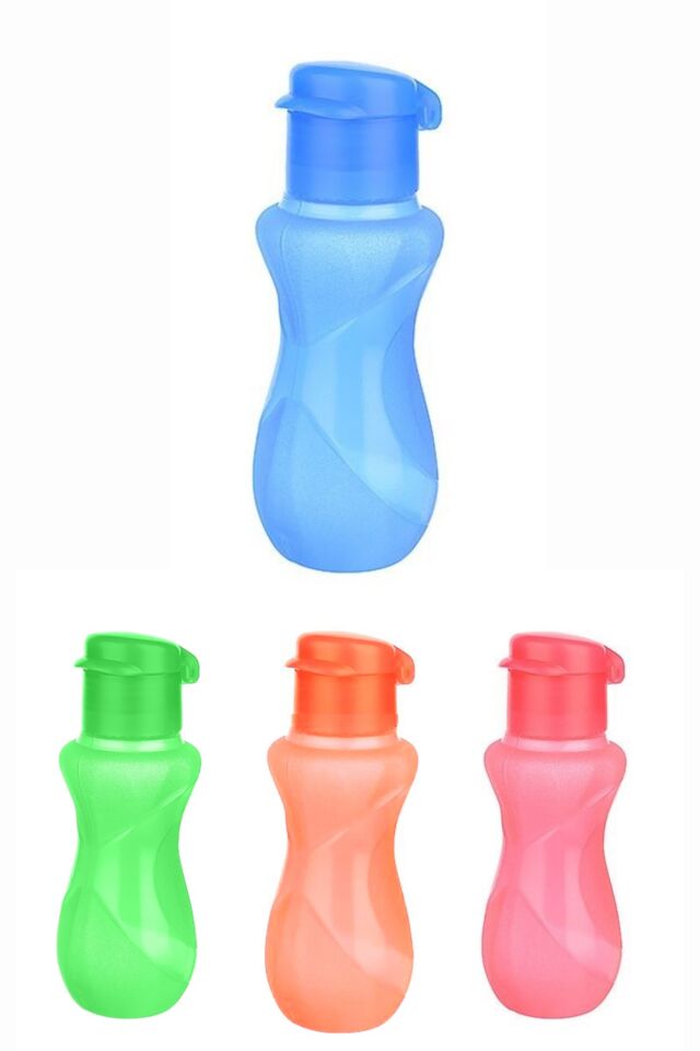 1 Adet 250 ml Küçük Su Şisesi, Renkli Plastik Çocuk Matarası, Okul Öğrenci
