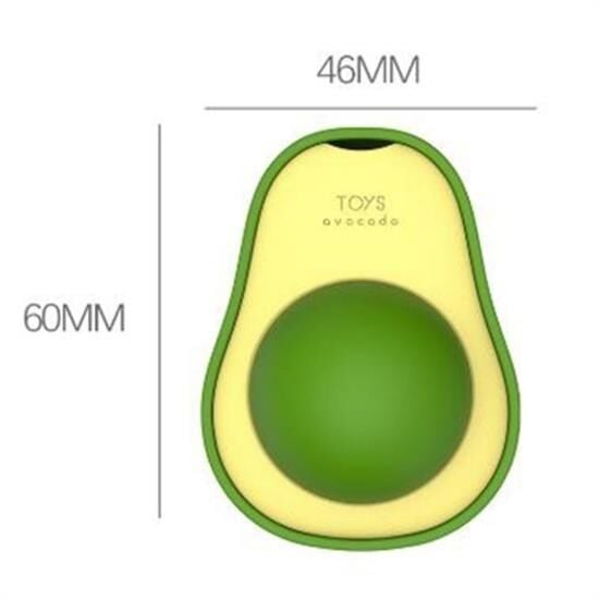 Avokado Model Yapışkanlı Kedi Oyuncağı Yenilebilir Kedi Nanesi Otu Catnip Oyun Yalama Topu