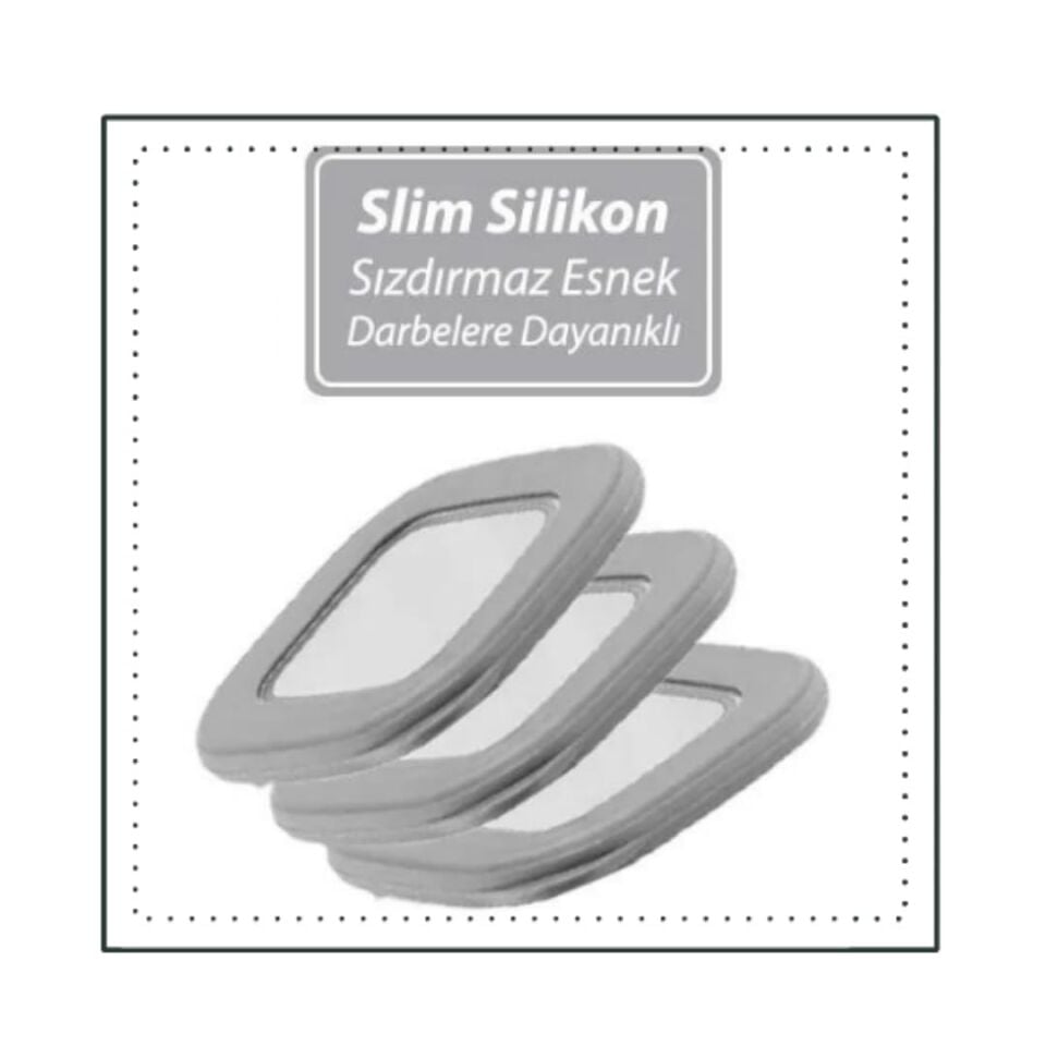 Şeffaf Kare Saklama Kabı Silikon Kapak Hava Geçirmez Kuru Baklagil Kahve Bakliyat Makarna Kutu Çeyiz