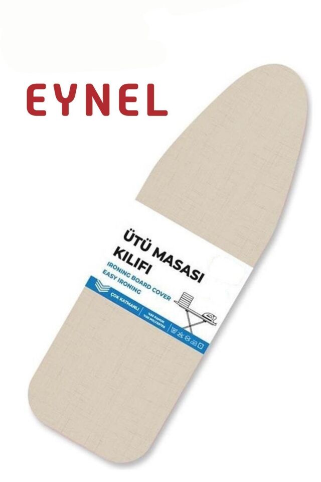 Ütü Masası Örtüsü Kılıfı 48x138cm Ayarlanabilir Ipli Kılıf Bezi Süngerli Mercan Kırmızısı