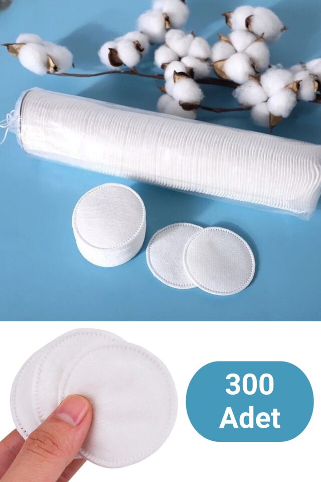 100 Adet Yuvarlak Makyaj Temizleme Pamuğu %100 Saf Premium Kalite Disk Pamuk