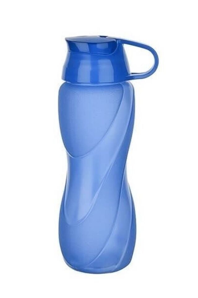 1 Adet 750 Ml Plastik Su Şisesi, Renkli Sporcu Matarası, Fitness Spor Kamp Piknik Suluğu Mavi