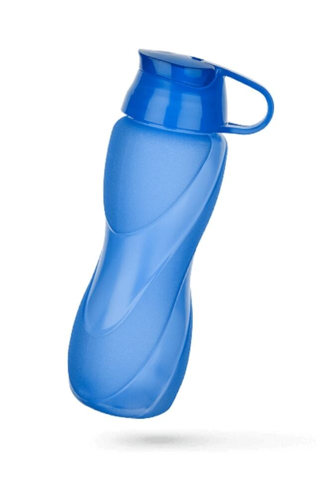 1 Adet 750 Ml Plastik Su Şisesi, Renkli Sporcu Matarası, Fitness Spor Kamp Piknik Suluğu Mavi
